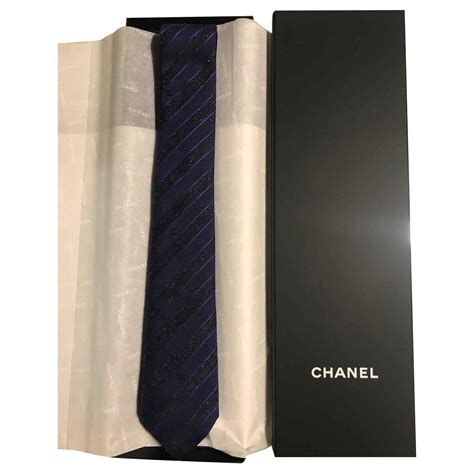 chanel silk tie.